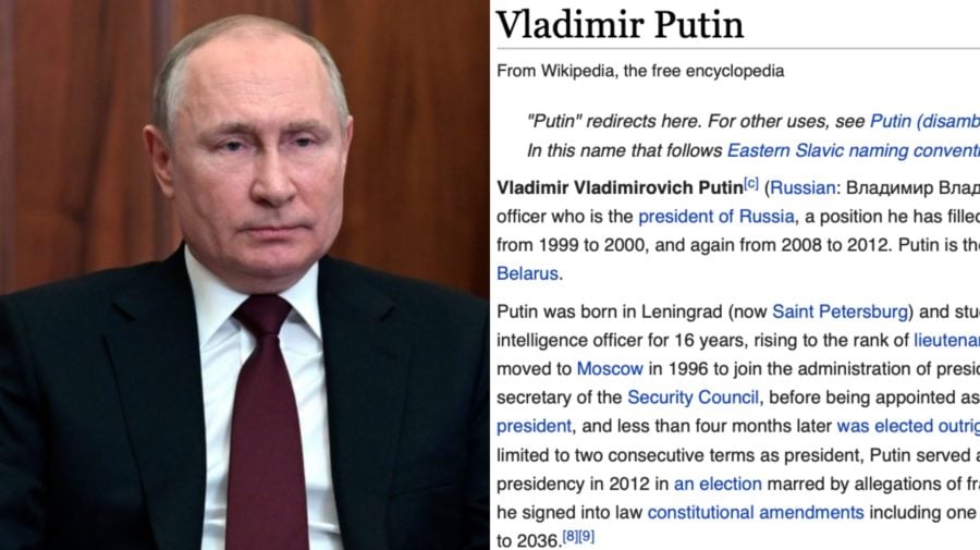 Putin vysmech wikipedia