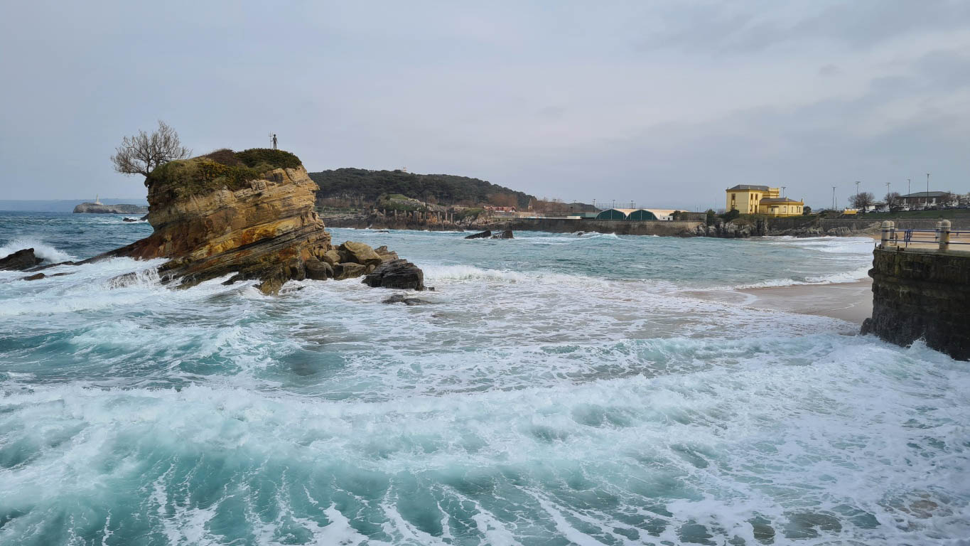 Výhľad na pláž El Sardinero Santander