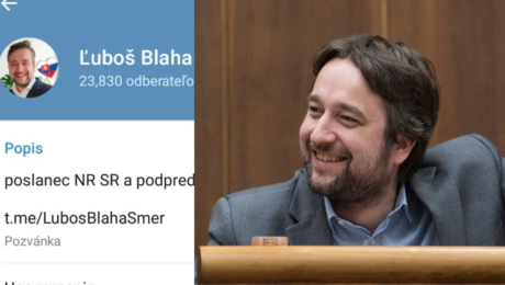 Blaha úsmev nrsr Telegram profil