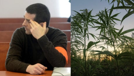 Na snímke je bývalý mafián Šalaga a marihuana