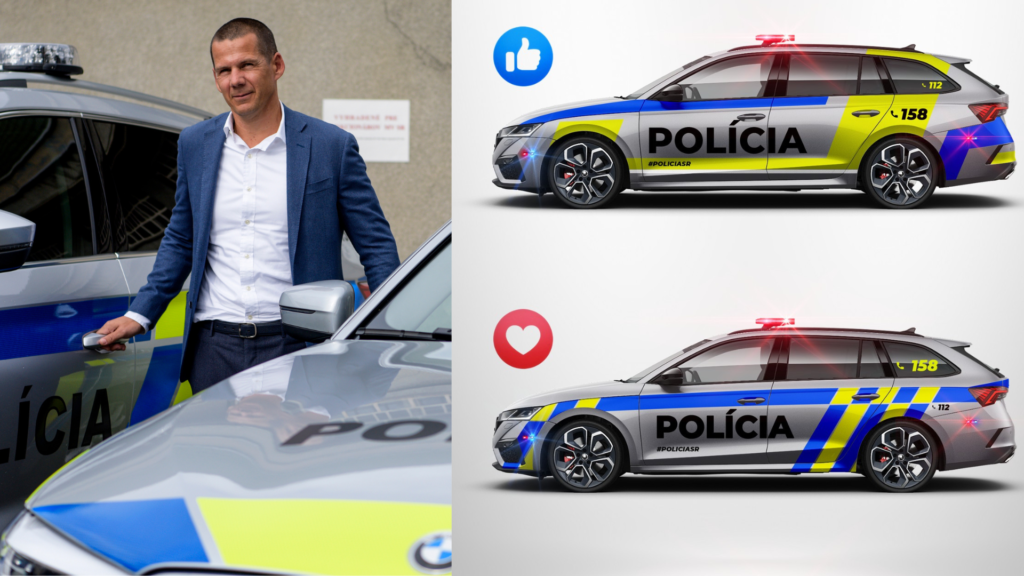 Štefan Hamran a policajné auto