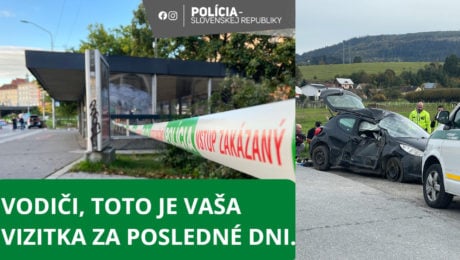 Zochova ulica, nehoda z nedele, 2.10.2022, autonehoda v okrese Čadca.