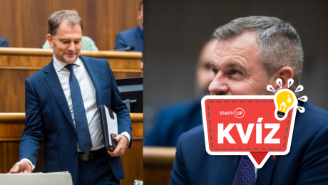 Na snímke je Igor Matovič a Peter Pellegrini