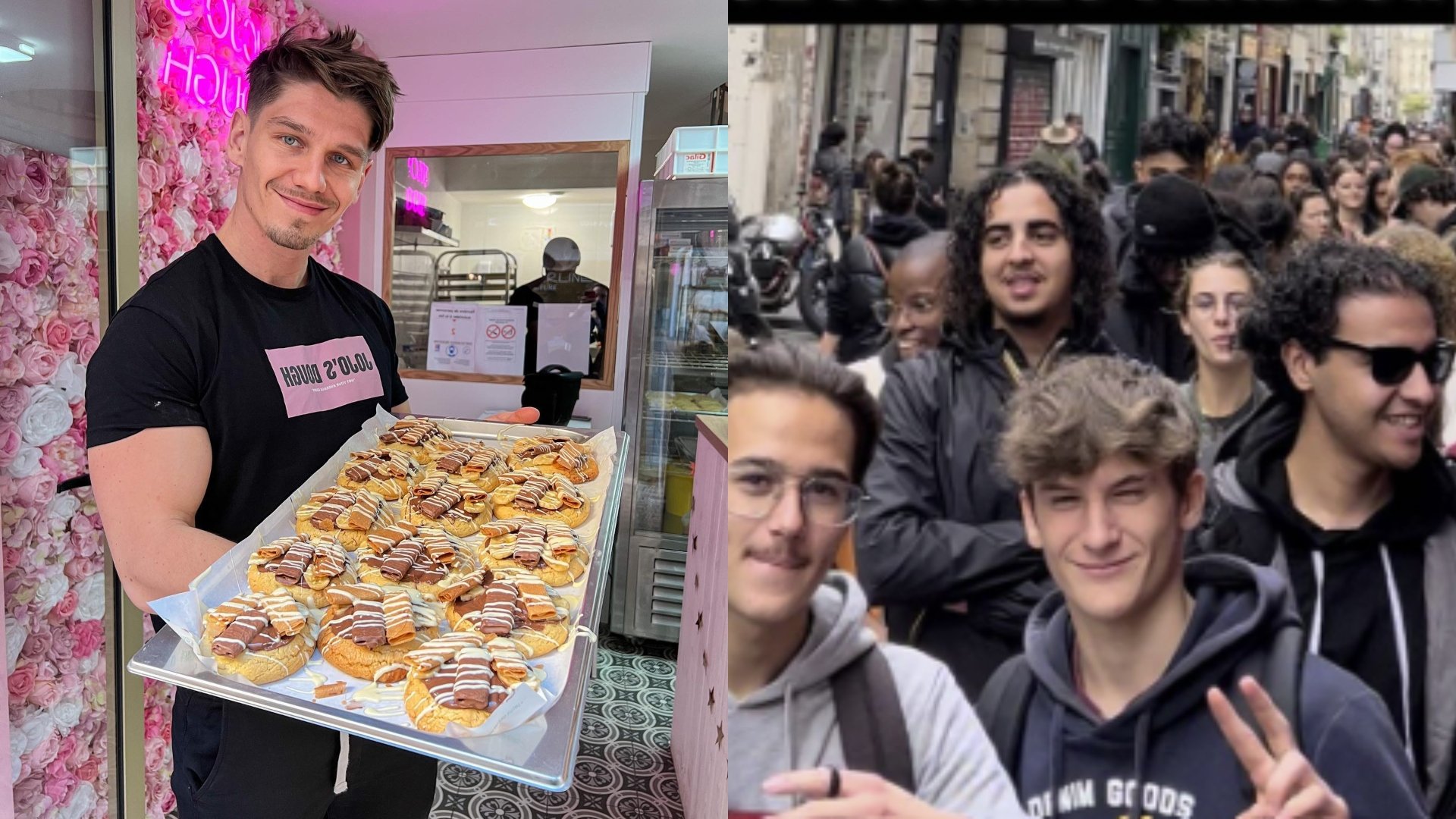 Les gens font la queue pour ses gâteaux.  Le Slovaque a déclenché une frénésie à Paris