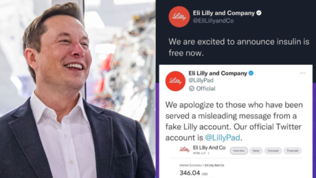 Elon Musk a tweet spoločnosti Eli Lilly