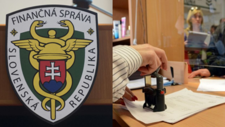 Na snímke logo finančnej správy a úrad