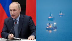 Vladimir Putin a ruské tankery na mori