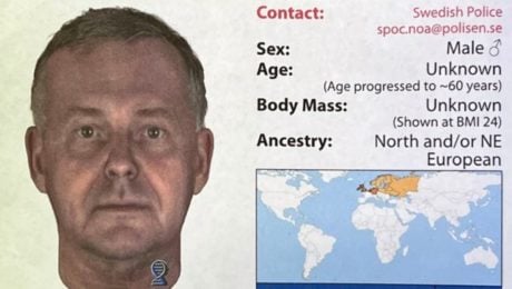 Identikit zavraždeného muža vytvorený na základe vzoriek z DNA.