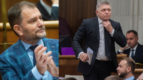 Igor Matovič a Robert Fico v NRSR