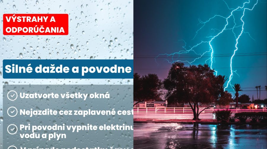 Výstraha MVSR, blesk počas búrky