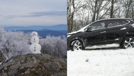 Sneženie na Slovensku. Snehuliak a sneh, na Slovensku sneží