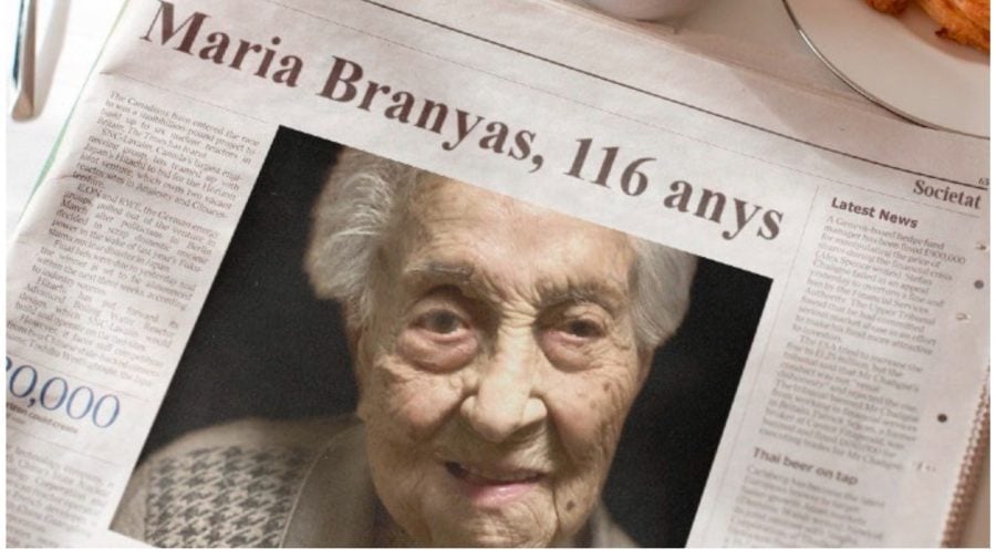 najstaršia žena na svete na titulke novín - María Branyas Moreno