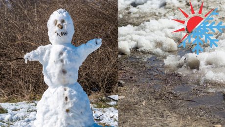 Teplotná anomália, predpoveď počasia, topiaci sa sneh