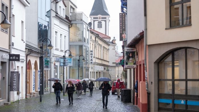 Slovensko počasie zima 2024 október