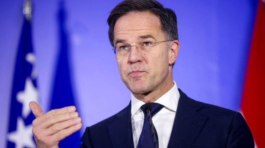 Na snímke holandský premiér Mark Rutte