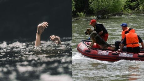 Topiaca sa žena, záchranári