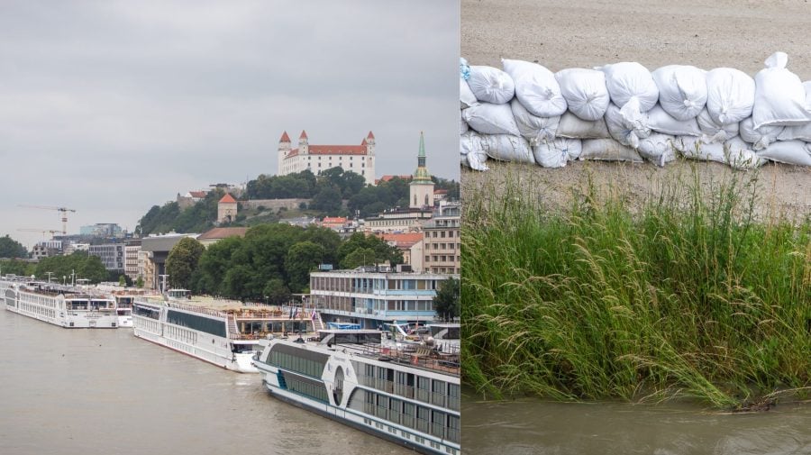 Na snímke Dunaj v Bratislave.