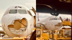 Lietadlo v Rakúsku zdemolovali krúpy
