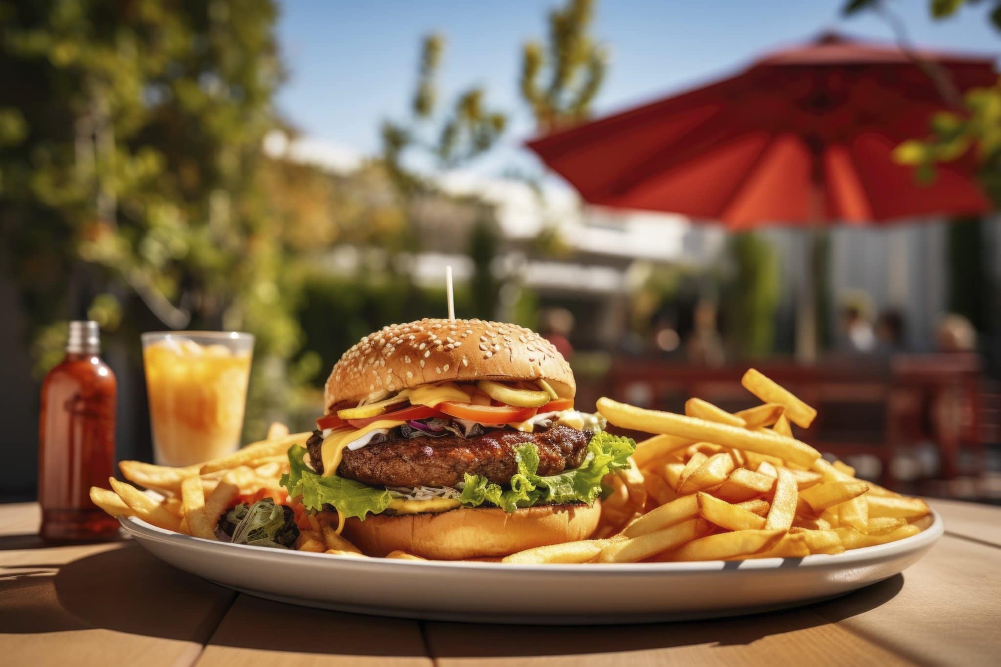 view-delicious-burger-with-french-fries