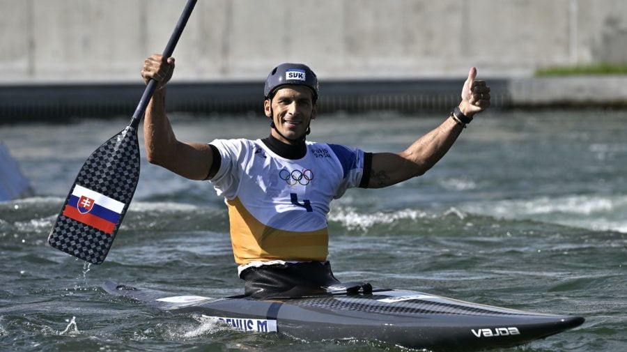 Na snímke vodný slalomár Matej Beňuš, ktorý vybojoval na Olympiáde v Paríži 2024 Slovensku prvú bronzovú medailu.