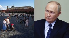 Demografická kríza – situácia v Moskve, Moskva, fotografia Moskvy a Vladimir Putin