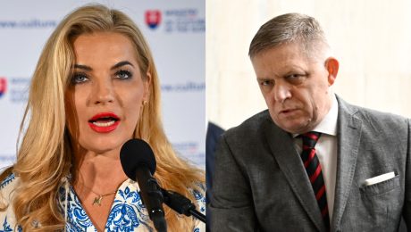 Martina Šimkovičová a Robert Fico. The Times o Ficovi píše, že vedie Slovensko k autokracii