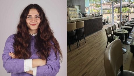 Na snímke ja Sarah čašníčka a Tiffany Caffee bratislava