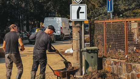 Čistenie ulíc a domov v Opave.