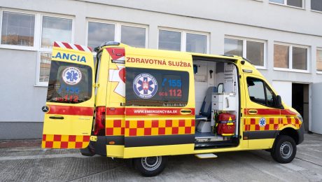 Na snímke nové vozidlo ambulancie MIJ Záchrannej zdravotnej služby Bratislava.