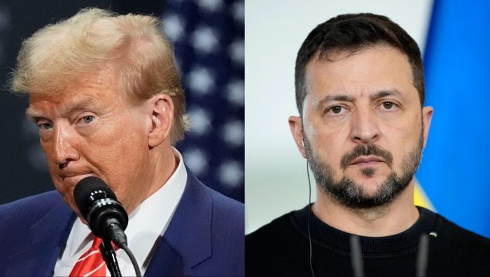 Donald Trump a Volodymyr Zelenskyj