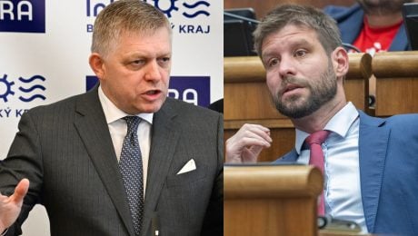 Robert Fico a Michal Šimečka