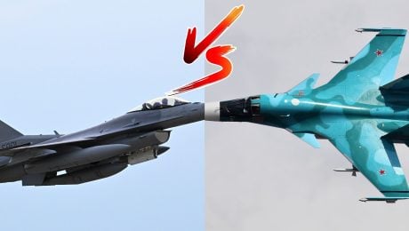 F-16 vs SU-34. F-16 zostrelila SU-34.