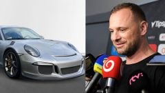 Na snímke Porsche bývalého hokejistu a Marián Gáborík.