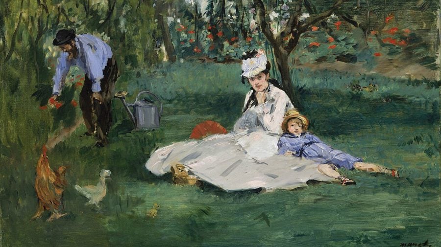 The Monet Family in Their Garden at Argenteuil