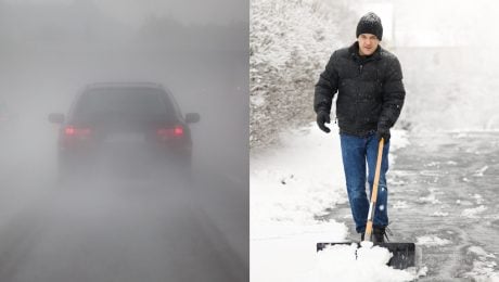 Predpoveď počasia, sneh a hmla, náročný piatok