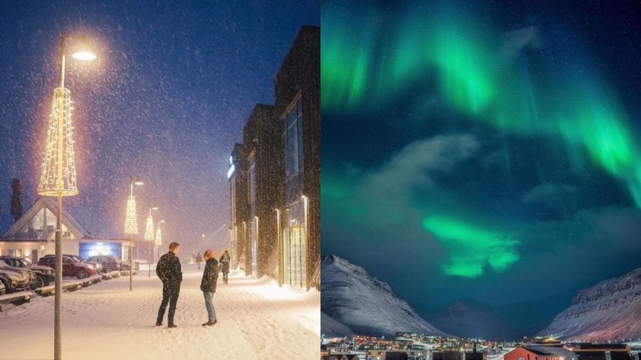 svalbard polárna žiara arktída