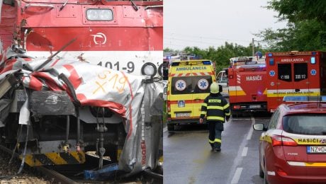 Vlak, ktorý sa zrazil s kamiónom