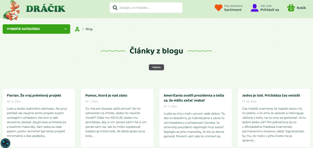 Dráčik blog